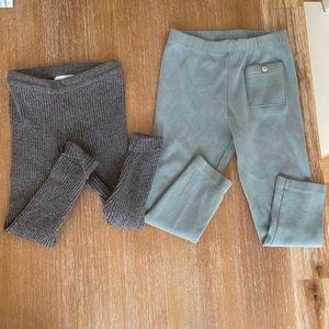 Three pairs of Zara leggings